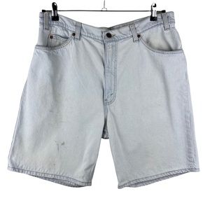 Levi's 550 Orange Tag Vintage Jean Shorts USA Men's Size 38 Stained